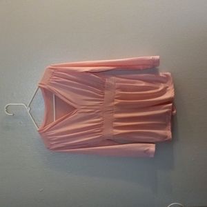 Unknown brand polyester and spandex ,size L pink
